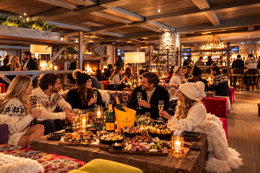 Apr&egrave;s Ski "COZY " Party Veuve Clicquot